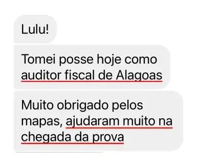 Depoimento 1 de aluno dos Mapas da Lulu